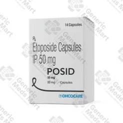 Posid 50 mg etoposide capsules (1 pack / 8 caps) for small cell lung cancer