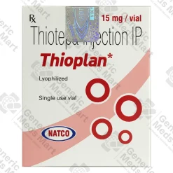 Thioplan 15 mg thiotepa injection vial – single-use 15 mg cytotoxic powder for infusion