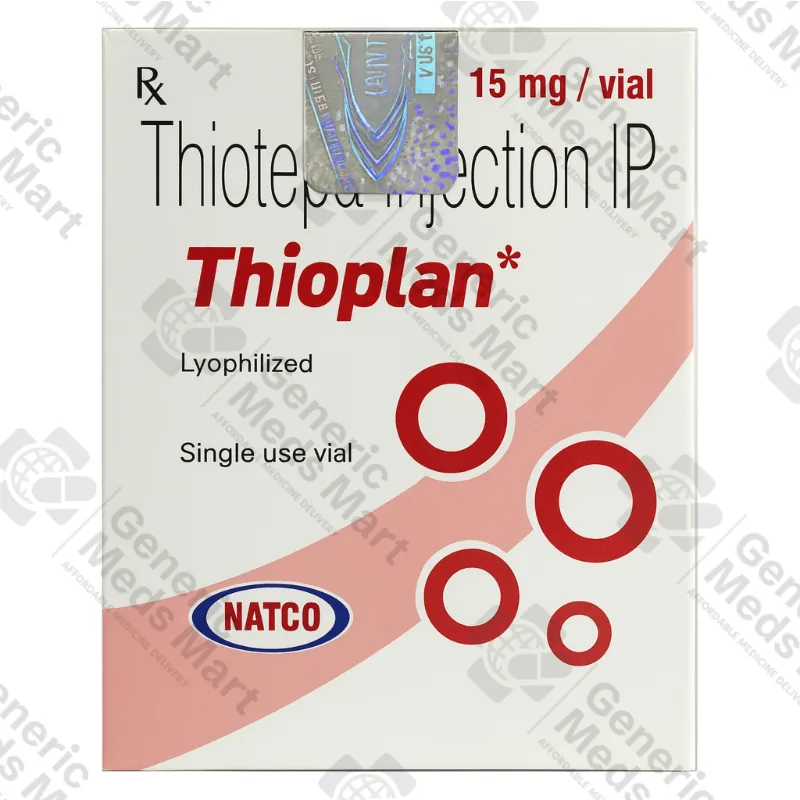 Thioplan 15 mg thiotepa injection vial – single-use 15 mg cytotoxic powder for infusion