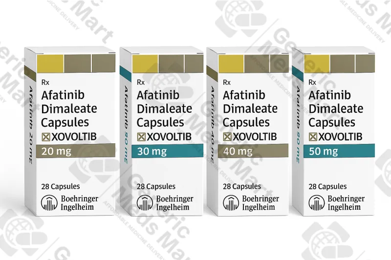 Xovoltib աֆատինիբ (afatinib) պատիճների փաթեթ՝ 1 փաթեթ / 28 պատիճ, EGFR մուտացիա դրական NSCLC թիրախային թերապիայի համար