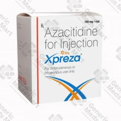 Xpreza 100 mg azacitidine injection vial – hypomethylating agent for MDS and AML