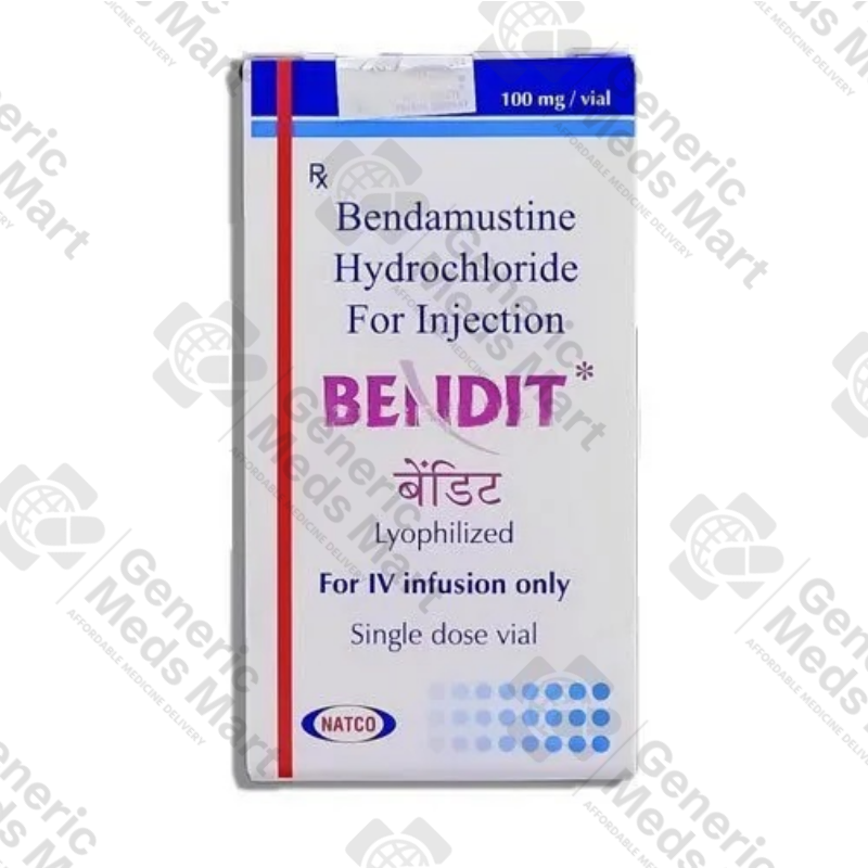 Bendit 100 mg Bendamustine injection for chronic lymphocytic leukemia and lymphoma treatment