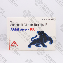 Abhiforce 100 mg sildenafil tablets for erectile dysfunction treatment
