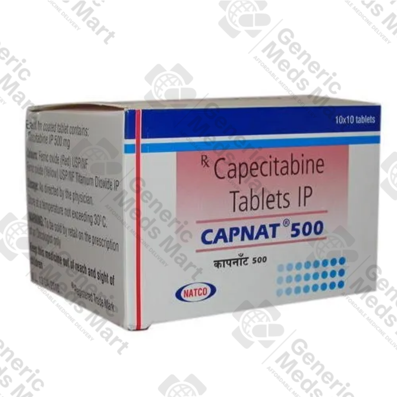 Capnat 500 mg կապեցիտաբին (capecitabine) հաբեր փաթեթ (1 փաթեթ / 100 հաբ)՝ հաստ աղիքի և կրծքագեղձի քաղցկեղի բուժման համար