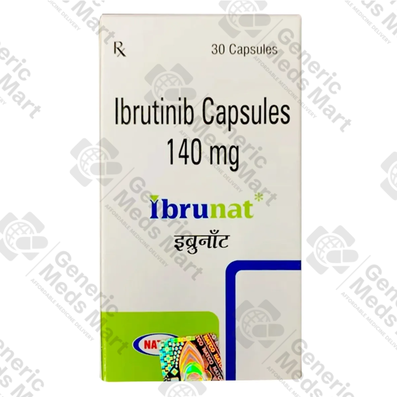 Ibrunat 140 mg (իբրուտինիբ / ibrutinib) պարկուճների փաթեթ՝ CLL և SLL բուժման համար