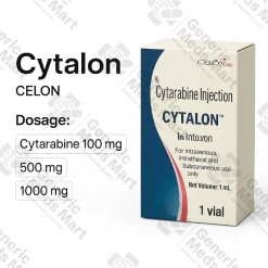 Cytalon 100 mg, 500 mg and 1000 mg cytarabine injection vials for acute leukaemia