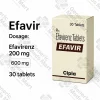 Efavir 200 mg and 600 mg efavirenz capsules for HIV-1 treatment