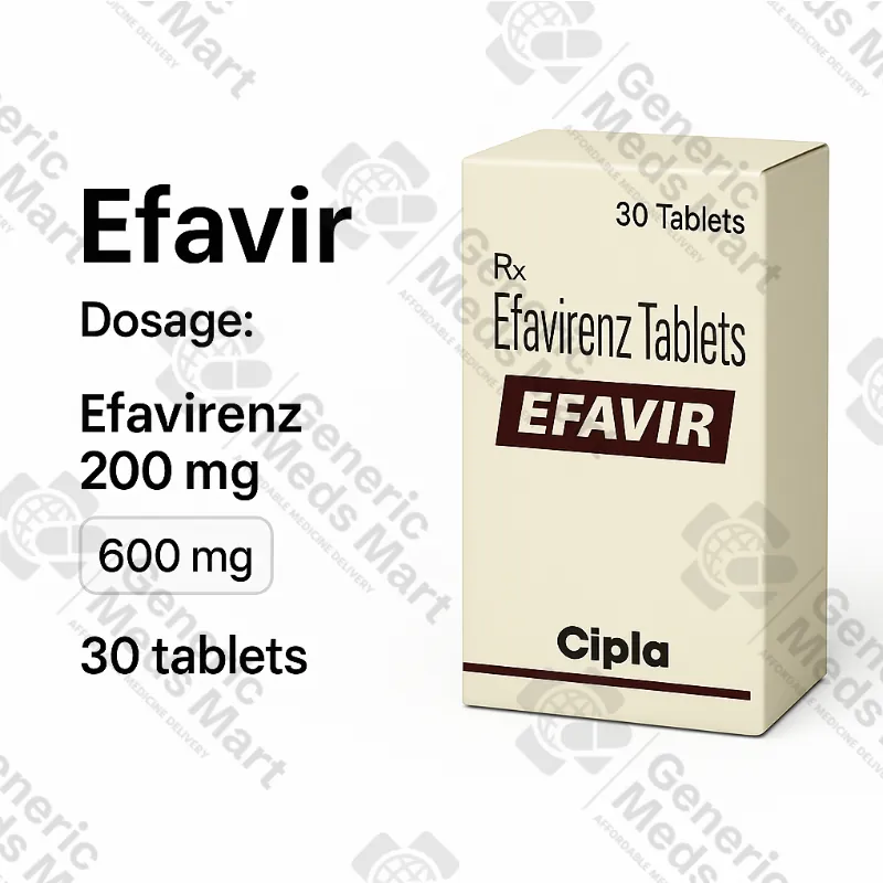 Efavir 200 mg and 600 mg efavirenz capsules for HIV-1 treatment
