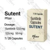 Sutent սունիտինիբ (sunitinib) պարկուճների փաթեթ՝ RCC, GIST և pNET թիրախային թերապիայի համար